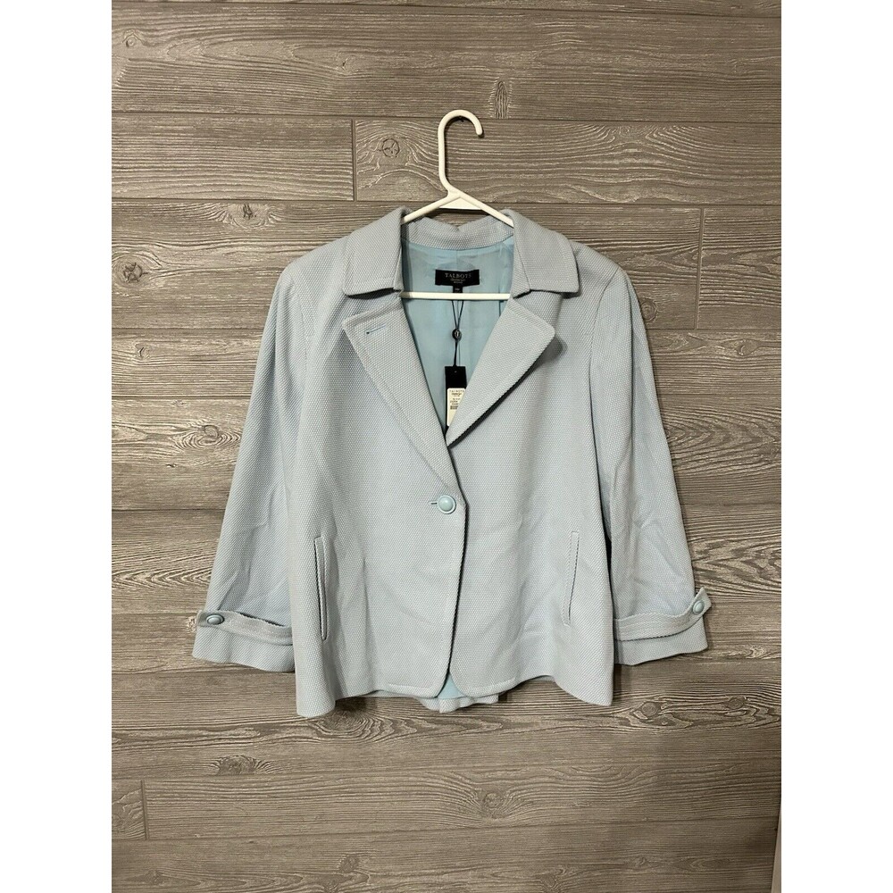 TALBOTS Blue Song Jacket‎ Blazer 14p NWT